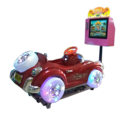 Car coin operated swing kiddie ride with 17" video games