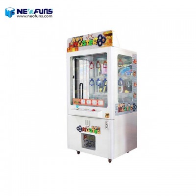 Coin Operated Key Master Game Golden Key Prize Vending Game Machine With Bill Acceptor