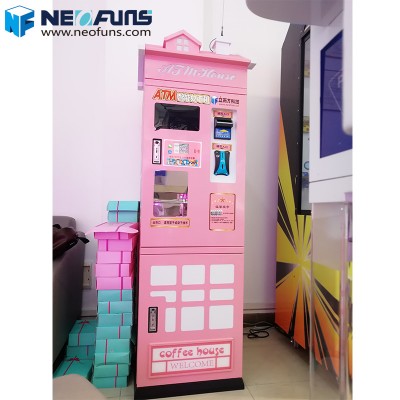 Neofuns Dollar Bill to Coin Exchange Machine Pink Token Coin Exchanger Machine for Shopping Mall