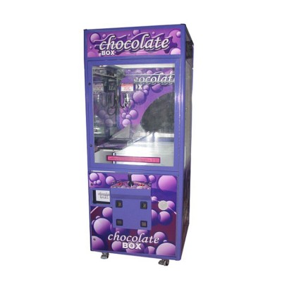 On Sale Coin Operated Candy Grabbing Game Purple Chocolate Crane Machine